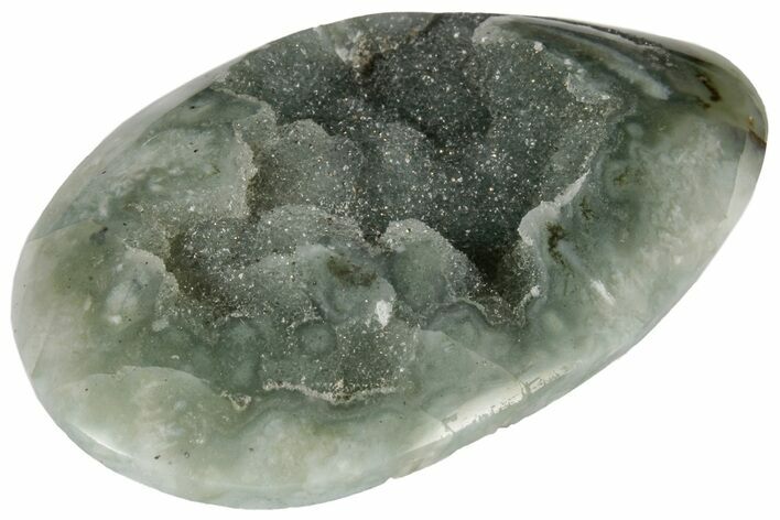 Sparkly Druzy Quartz Cabochon - Artigas, Uruguay #186328